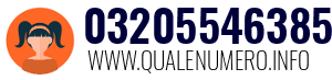 Numero di telefono 03205546385 03205546385