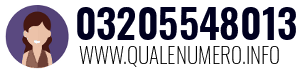 Numero di telefono 03205548013 03205548013