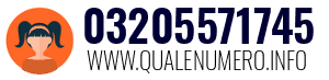 Numero di telefono 03205571745 03205571745