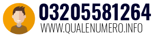 Numero di telefono 03205581264 03205581264
