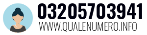 Numero di telefono 03205703941 03205703941