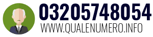 Numero di telefono 03205748054 03205748054