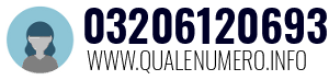 Numero di telefono 03206120693 03206120693
