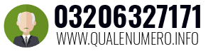 Numero di telefono 03206327171 03206327171