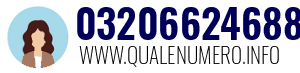 Numero di telefono 03206624688 03206624688
