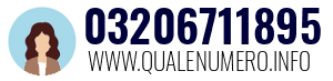 Numero di telefono 03206711895 03206711895