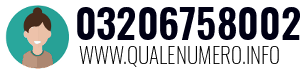 Numero di telefono 03206758002 03206758002