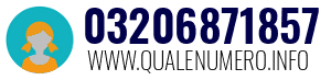 Numero di telefono 03206871857 03206871857