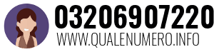 Numero di telefono 03206907220 03206907220