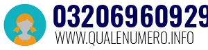 Numero di telefono 03206960929 03206960929