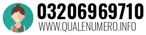 Numero di telefono 03206969710 03206969710