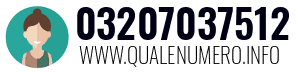 Numero di telefono 03207037512 03207037512