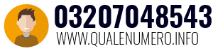 Numero di telefono 03207048543 03207048543