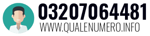 Numero di telefono 03207064481 03207064481