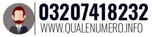 Numero di telefono 03207418232 03207418232