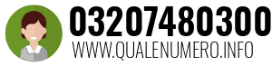 Numero di telefono 03207480300 03207480300