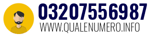Numero di telefono 03207556987 03207556987