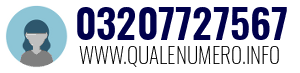 Numero di telefono 03207727567 03207727567