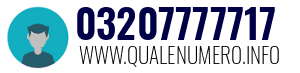 Numero di telefono 03207777717 03207777717