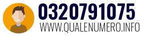 Numero di telefono 0320791075 0320791075