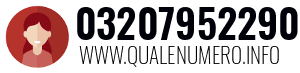 Numero di telefono 03207952290 03207952290