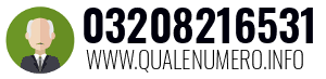 Numero di telefono 03208216531 03208216531