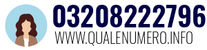 Numero di telefono 03208222796 03208222796