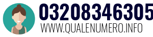 Numero di telefono 03208346305 03208346305