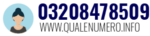 Numero di telefono 03208478509 03208478509