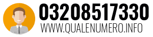 Numero di telefono 03208517330 03208517330