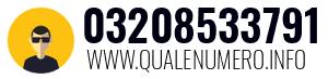 Numero di telefono 03208533791 03208533791