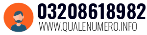 Numero di telefono 03208618982 03208618982