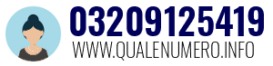Numero di telefono 03209125419 03209125419