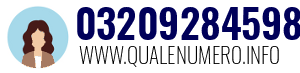 Numero di telefono 03209284598 03209284598