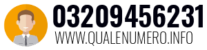 Numero di telefono 03209456231 03209456231