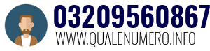 Numero di telefono 03209560867 03209560867