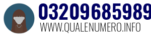 Numero di telefono 03209685989 03209685989