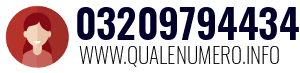 Numero di telefono 03209794434 03209794434
