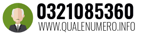 Numero di telefono 0321085360 0321085360
