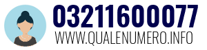 Numero di telefono 03211600077 03211600077