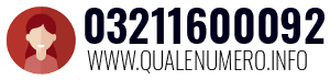 Numero di telefono 03211600092 03211600092