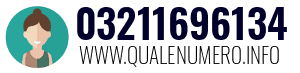 Numero di telefono 03211696134 03211696134