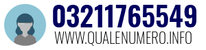 Numero di telefono 03211765549 03211765549