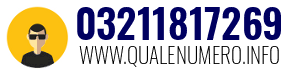 Numero di telefono 03211817269 03211817269