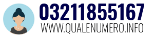Numero di telefono 03211855167 03211855167