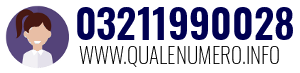 Numero di telefono 03211990028 03211990028