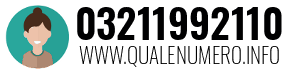 Numero di telefono 03211992110 03211992110