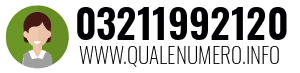 Numero di telefono 03211992120 03211992120