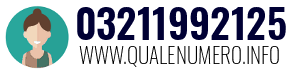 Numero di telefono 03211992125 03211992125