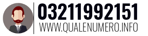 Numero di telefono 03211992151 03211992151